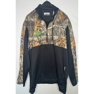 Magellan Outdoors Realtree Camo 1/4 Zip Pullover 3XL Moisture Wicking Men